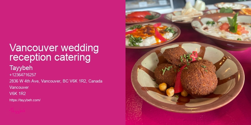 Wedding catering Vancouver