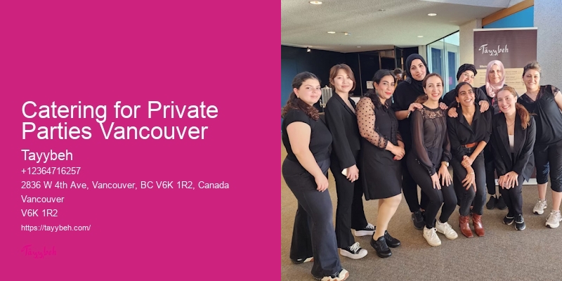 Catering for Private Parties Vancouver