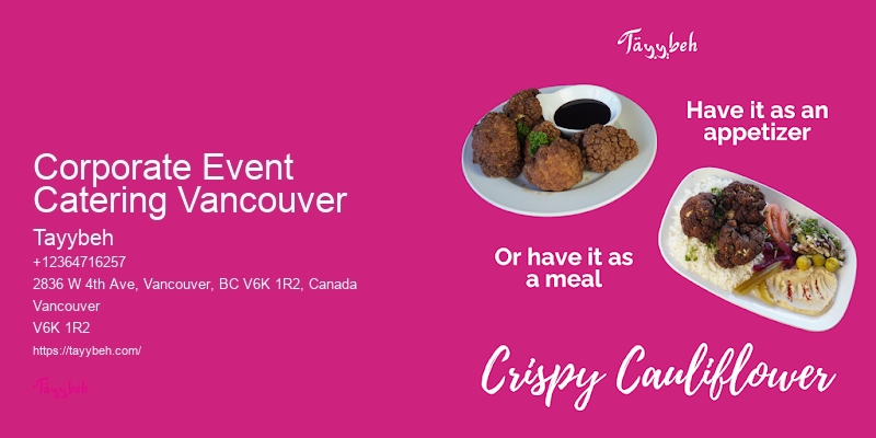 Vancouver Catering Services for Middle Eastern Cuisine